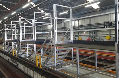 Access equipment for railways