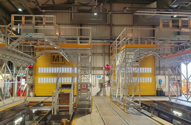 Improving depot efficiency with a Rolling Roof Access Platform