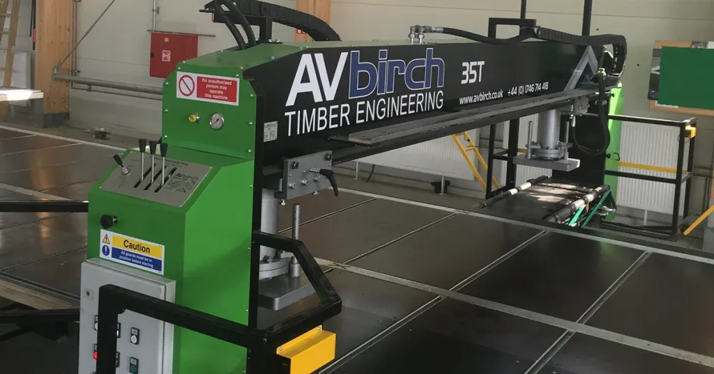 Birch Apex Roof Truss Table Press