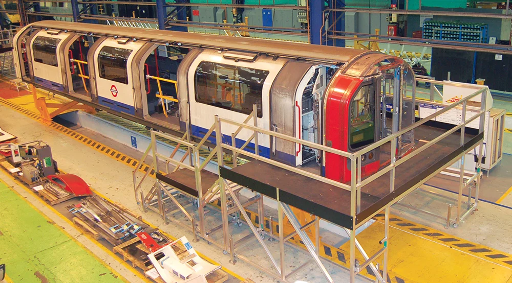 Modular Access Staging for Train Maintenance